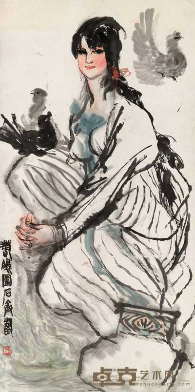 石齐 延边曲 立轴 136×67.5cm